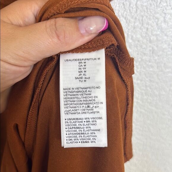 Daily Ritual-Tee shirt dress- Rich Brown-Size Medium - Picture 5 of 6